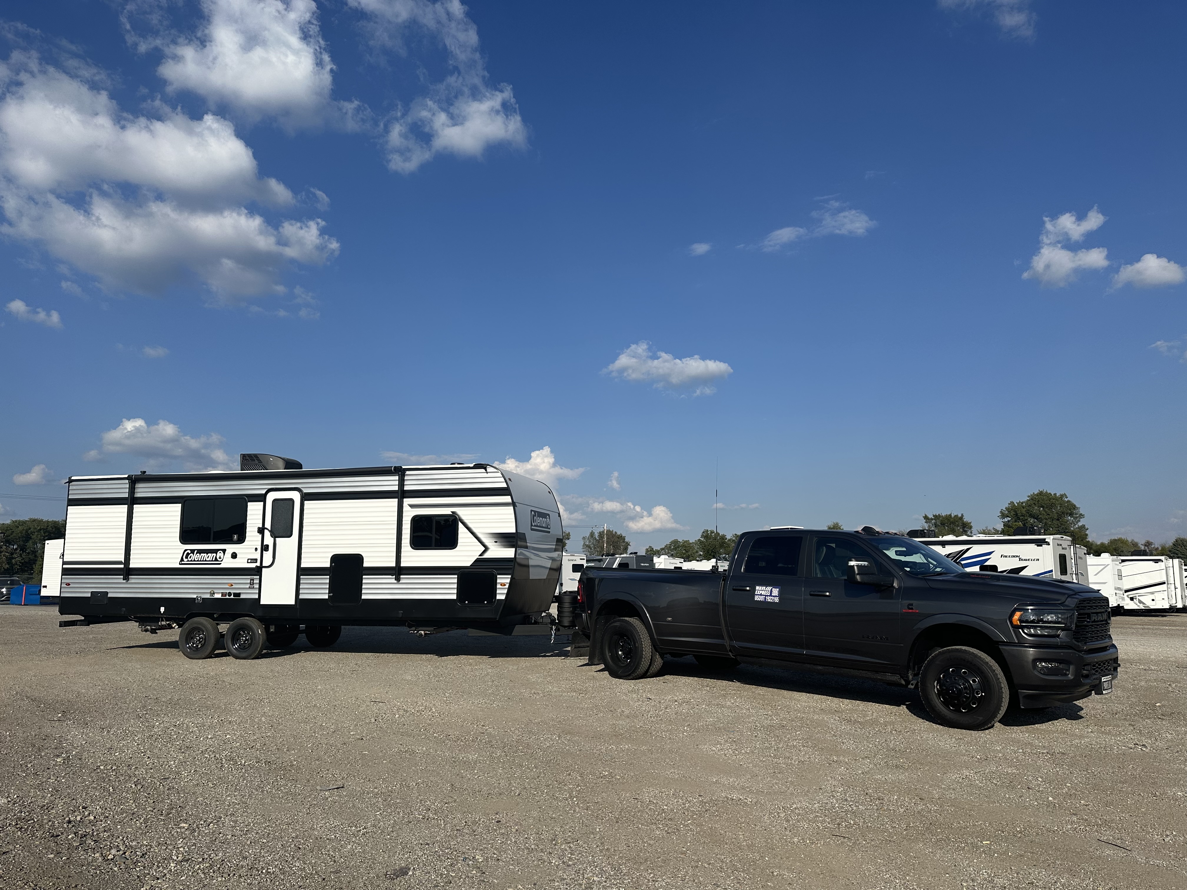 Mission Ready Transport operator with trailer